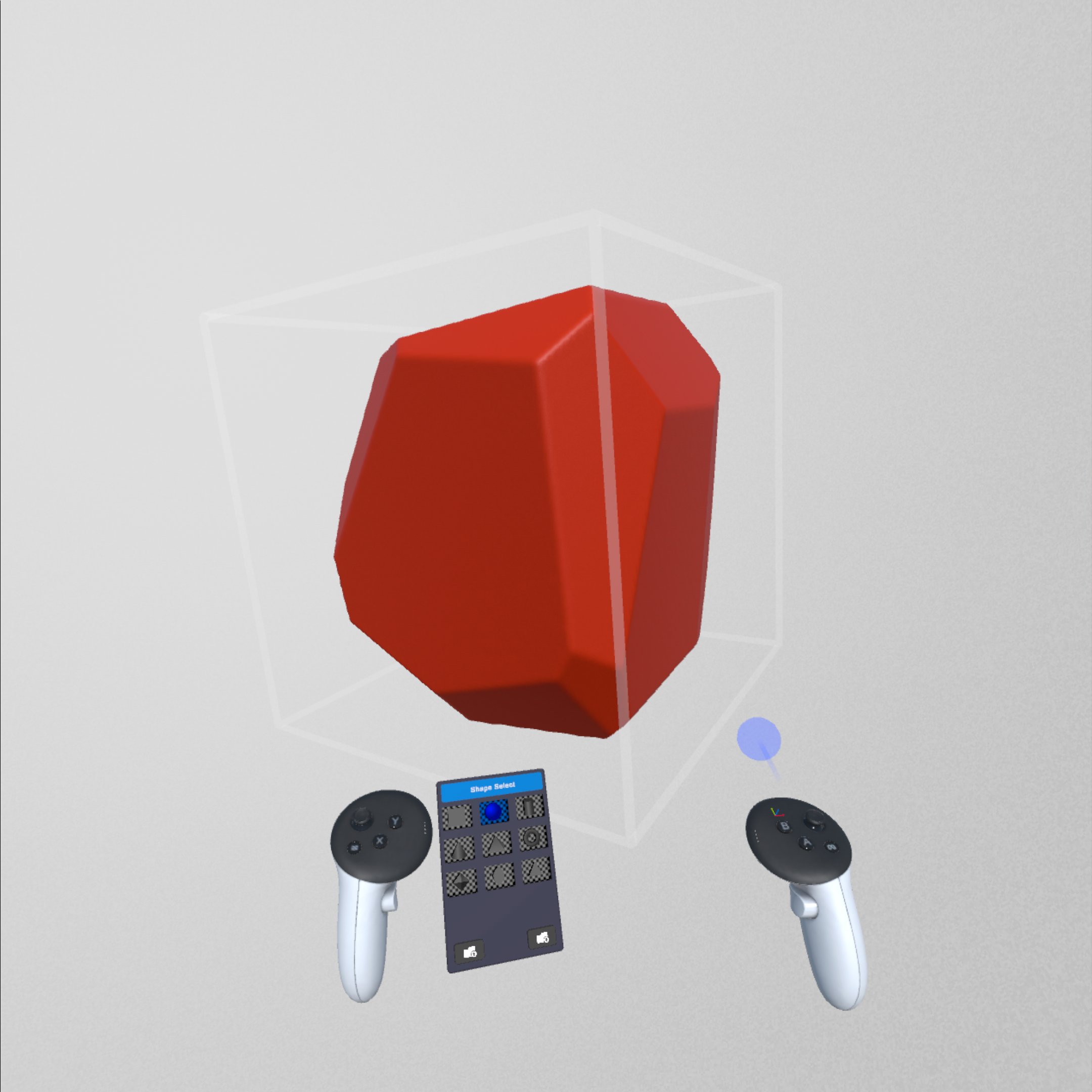 Template Volume Tool for 3D sculpting in VR